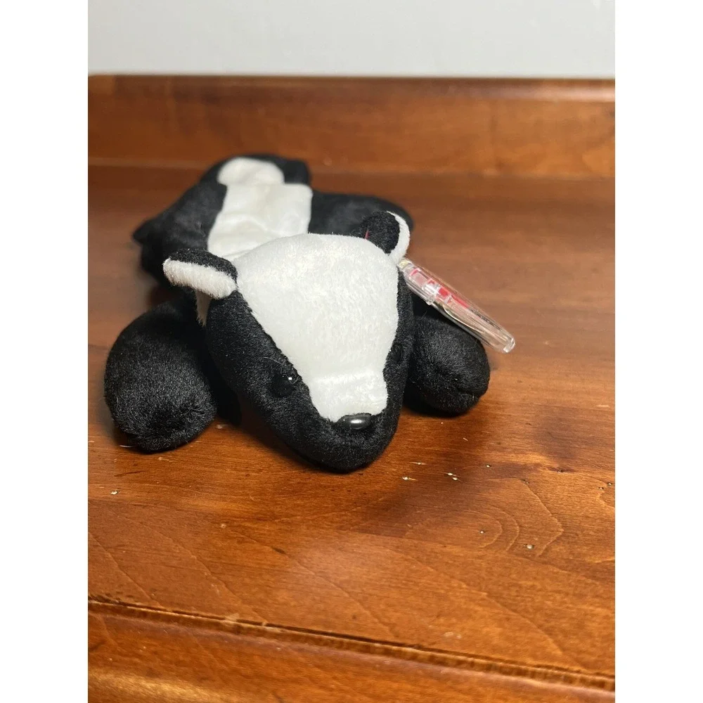 Ty Original Beanie Babies STINKY The Skunk Feb 13 1995 PE‎ PELLETS w/tags 10 In